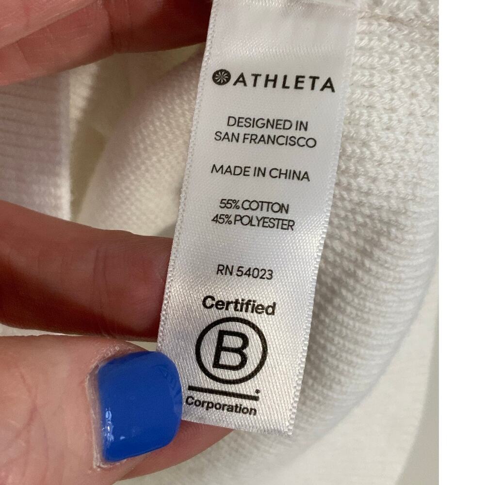 Athleta White Sweater size small - Picture 4 of 7